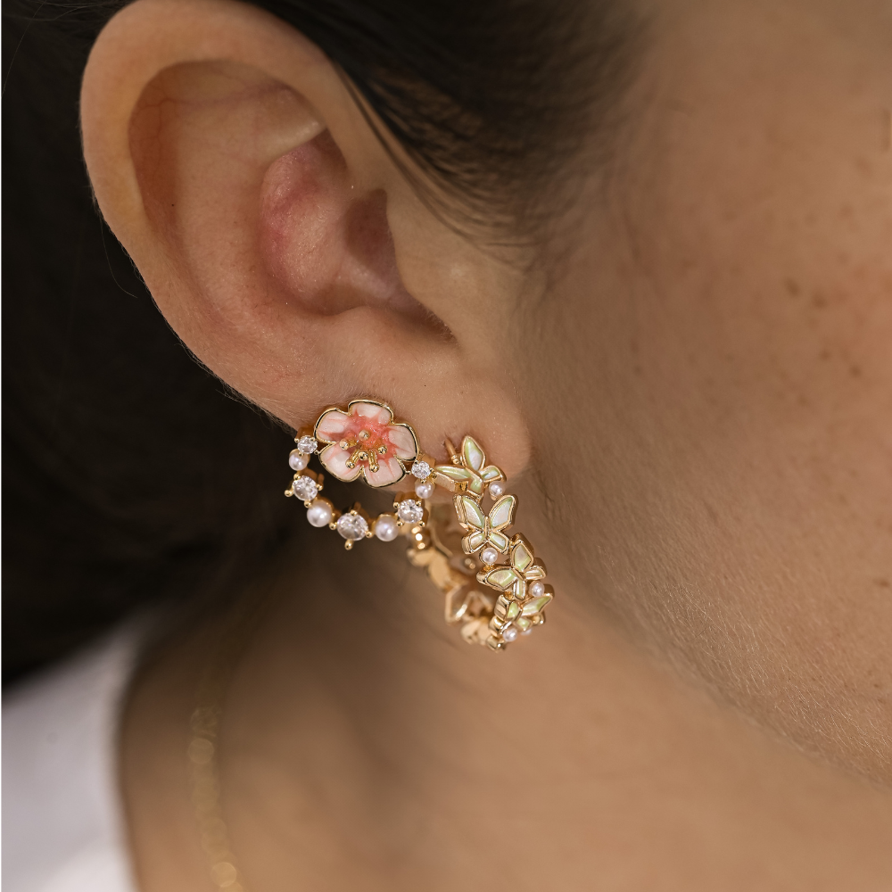 ARETES OLIVE WINGS - 10497