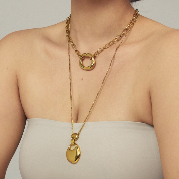COLLAR MIRROR GOLD - 10357