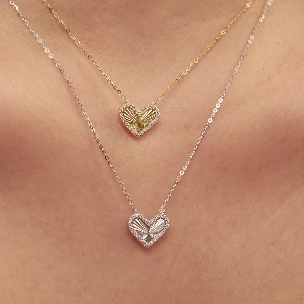 COLLAR SUNRAY HEART - 10377