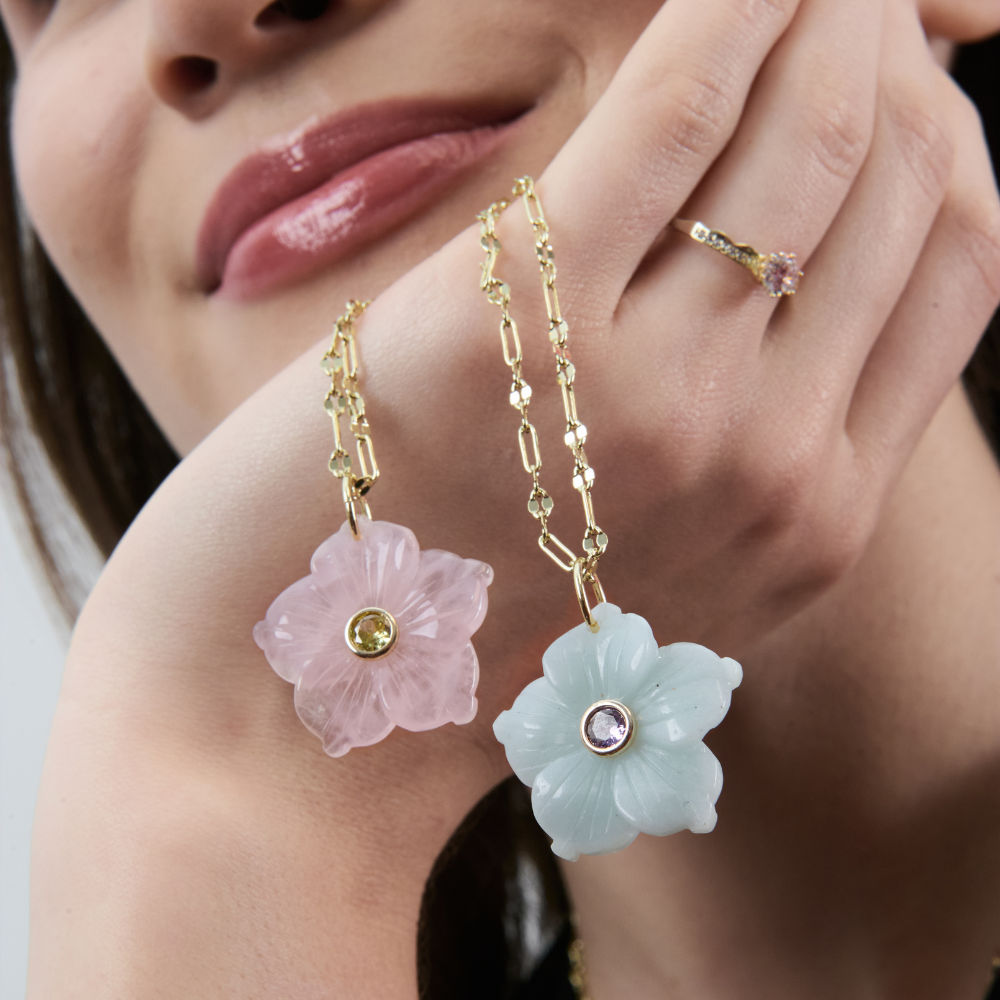 COLLAR GEM BLOOM GREEN - 9928