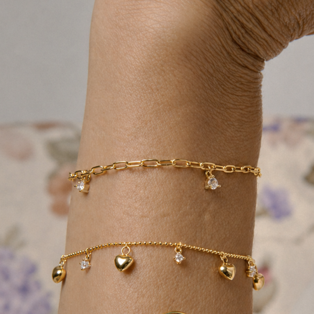 PULSERA HEART CHARM - 10628