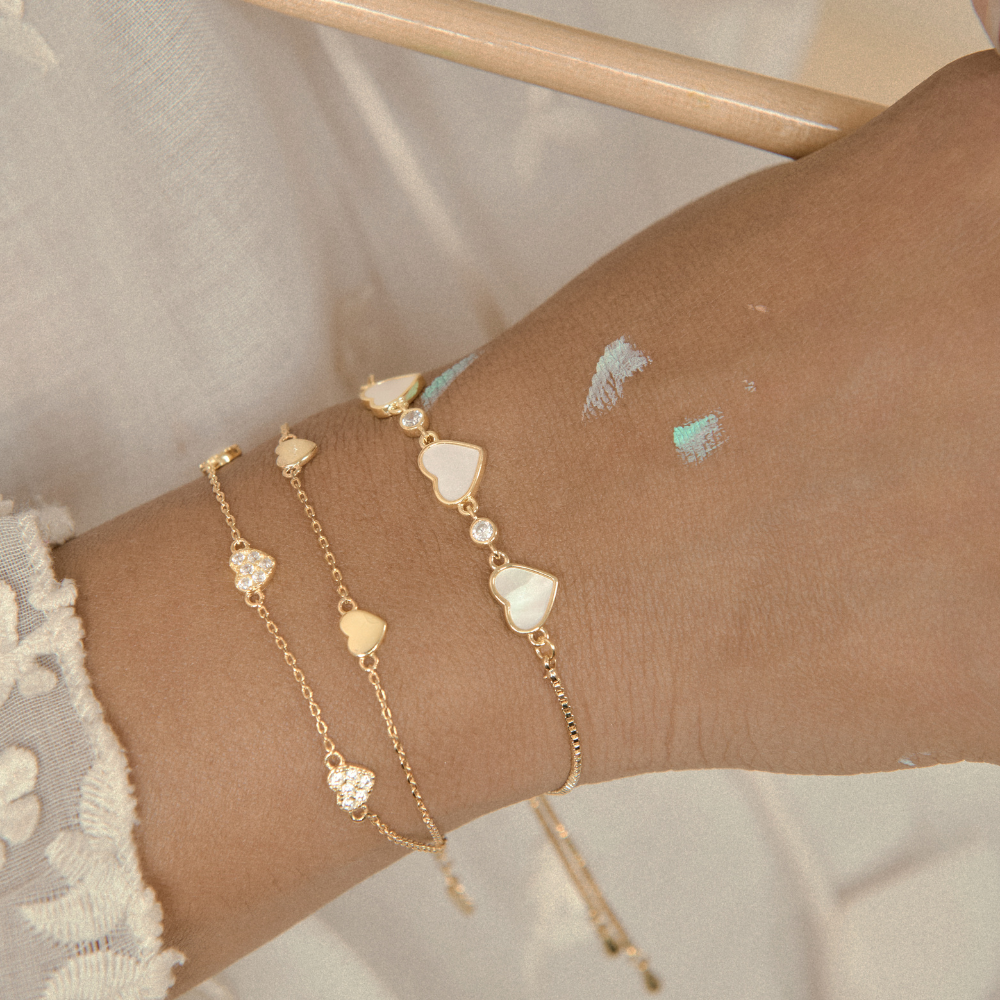 PULSERA MULTI CORAZONES - 5437