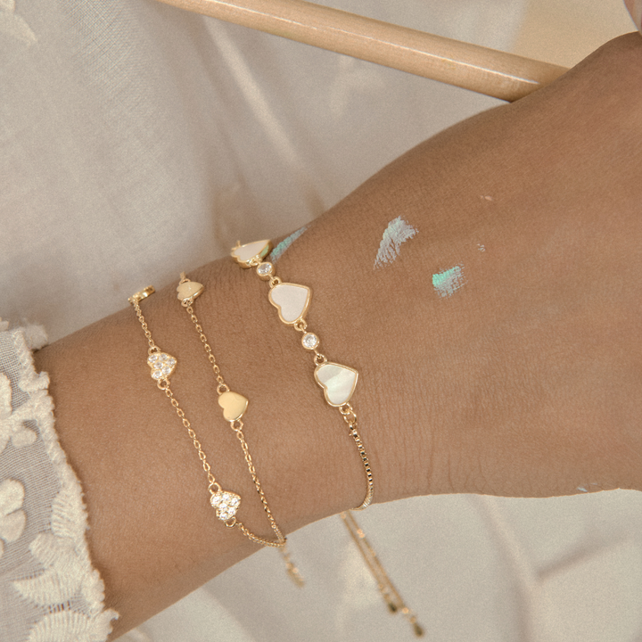 PULSERA MULTI CORAZONES - 5437