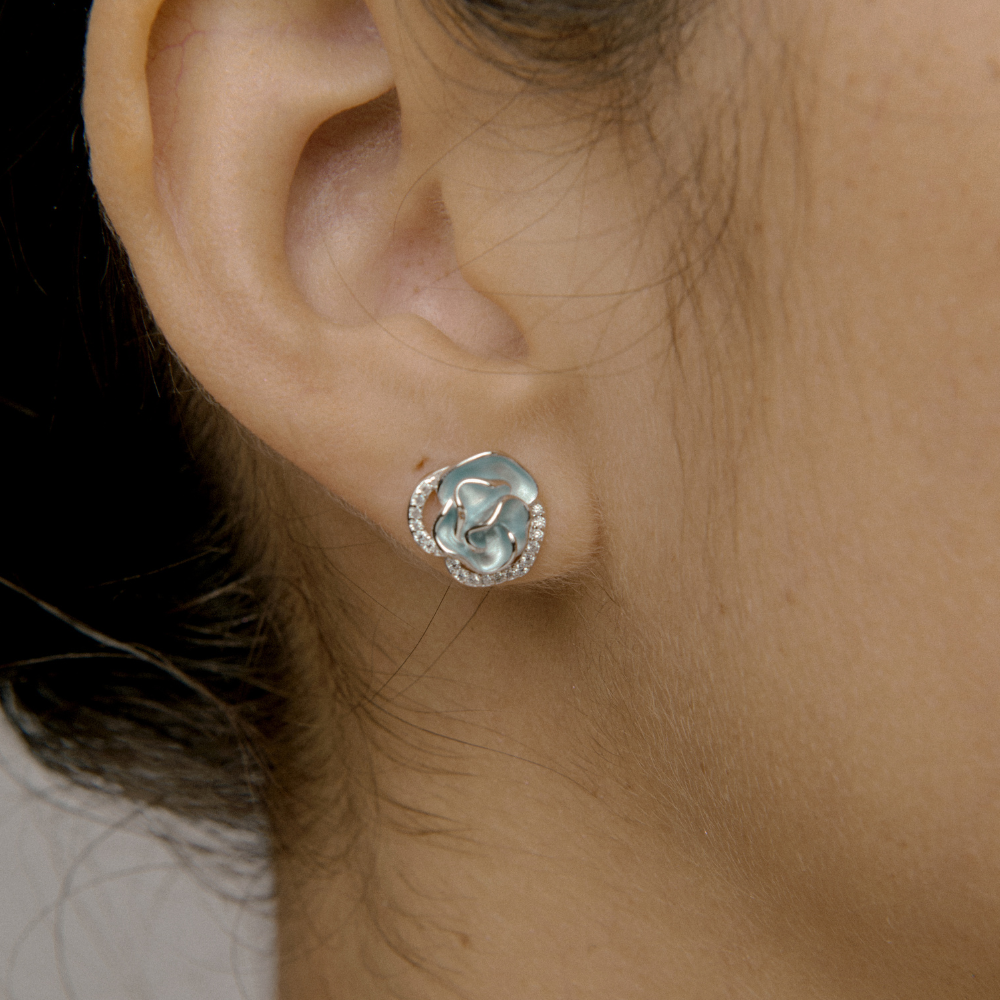 ARETES DELICATE ROSE - 10557