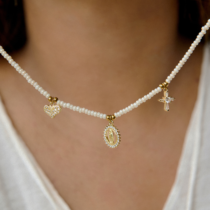 COLLAR VIRGEN Y CRUZ - 11020