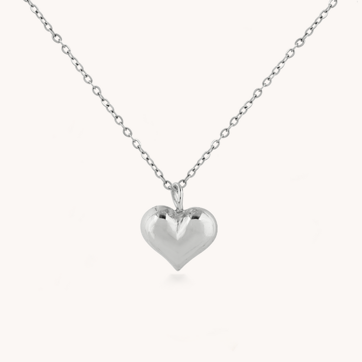 COLLAR SILVER HEART - 6328
