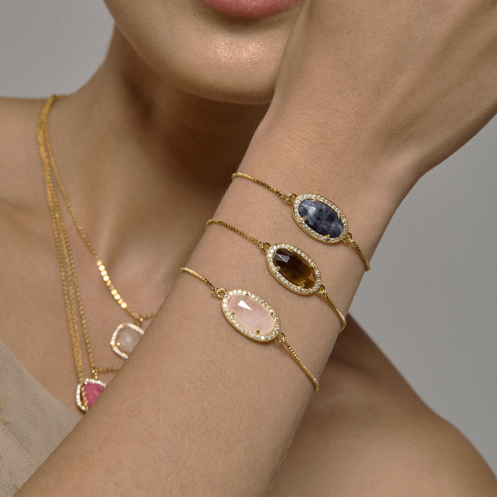 PULSERA OVAL LAPIZLAZURI - 10791