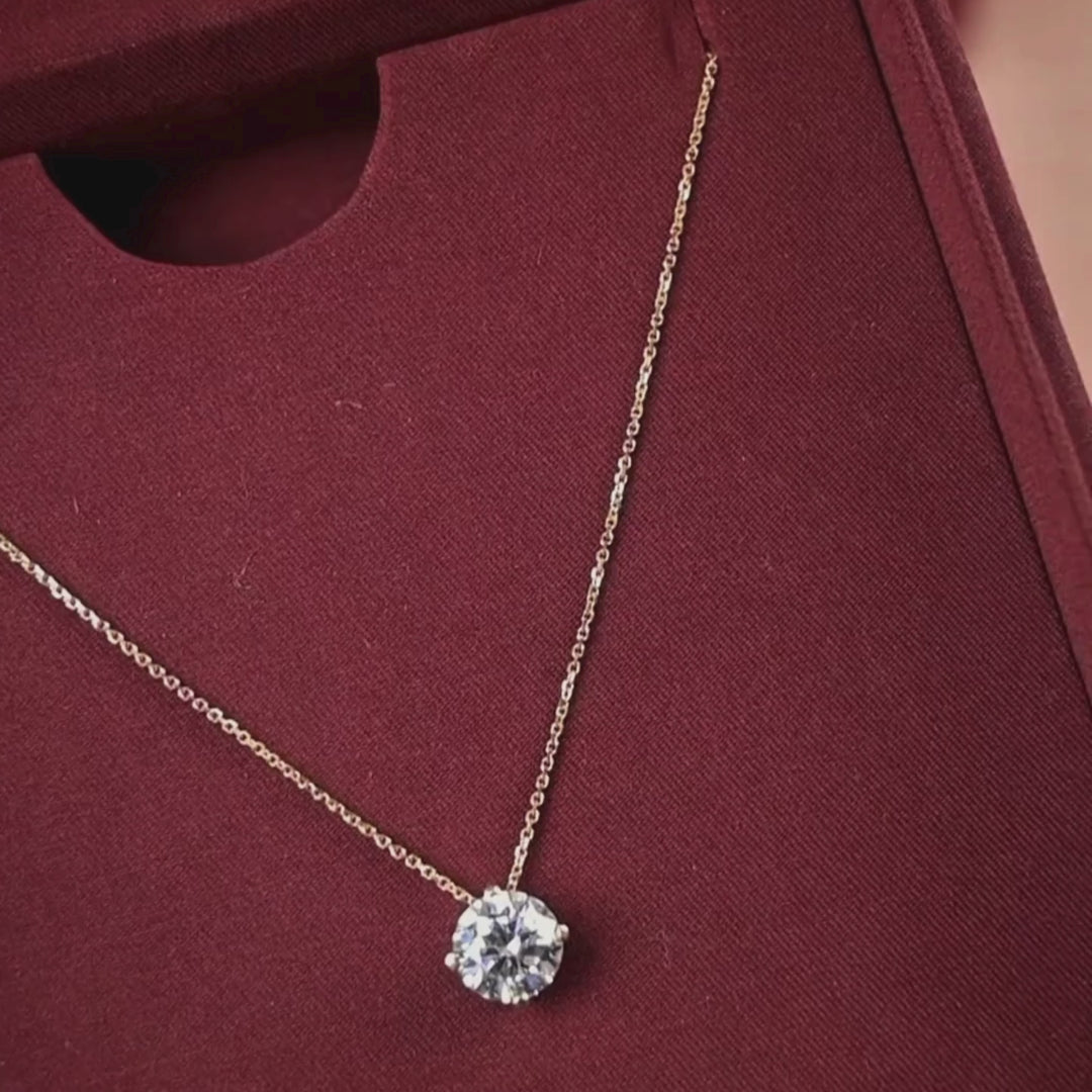 COLLAR SOLITARIO ORO 18K - 10330