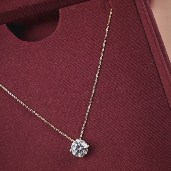 COLLAR SOLITARIO ORO 18K - 10330