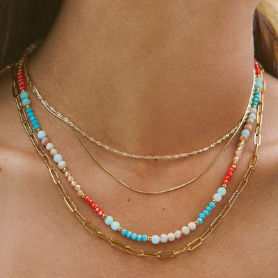 COLLAR GOLDEN COLORFUL - 6705